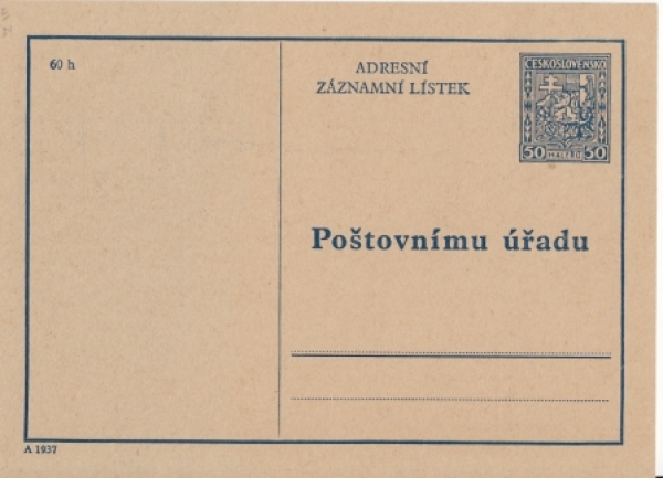 CAZ 001 A - 1937 **